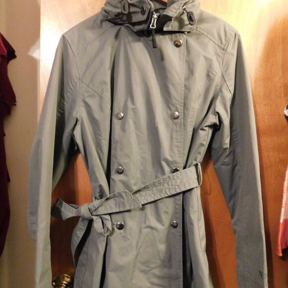 Raincoat Double Breasted Zip and Button up Hooded Pulse Large - Picture 1 of 8